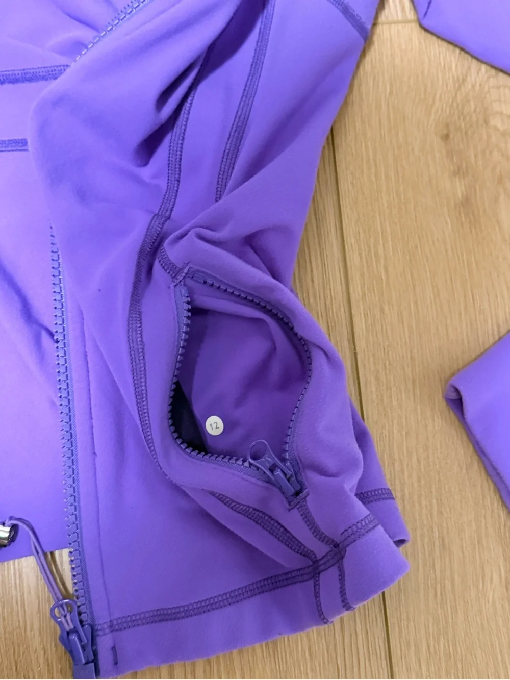Lululemon vintage define Women’s Purple Full-Zip Athletic Jacket size 12 - Picture 4 of 5